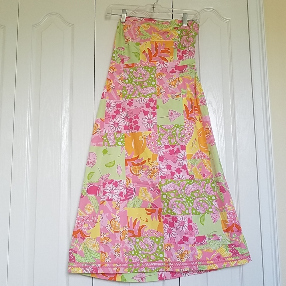 Lilly Pulitzer strapless dress
